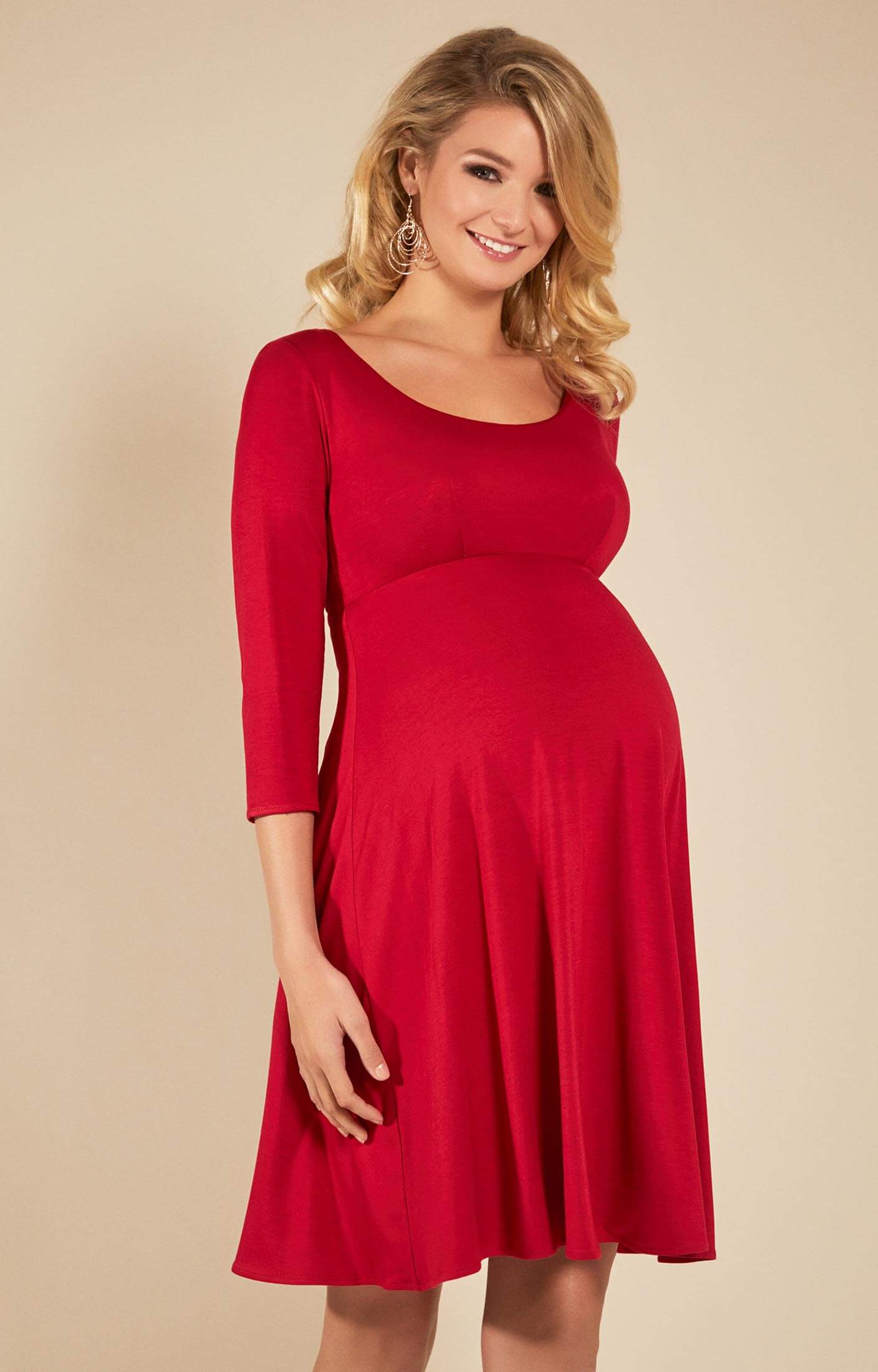 Samantha Maternity Dress Short Ribbon Red - Maternity Wedding Dresses ...