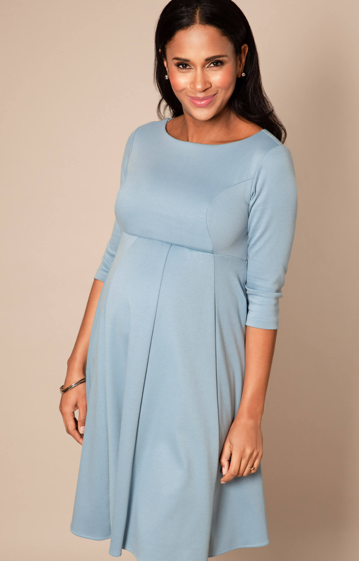 Sienna Maternity Dress Short Cashmere Blue - Maternity Wedding Dresses ...