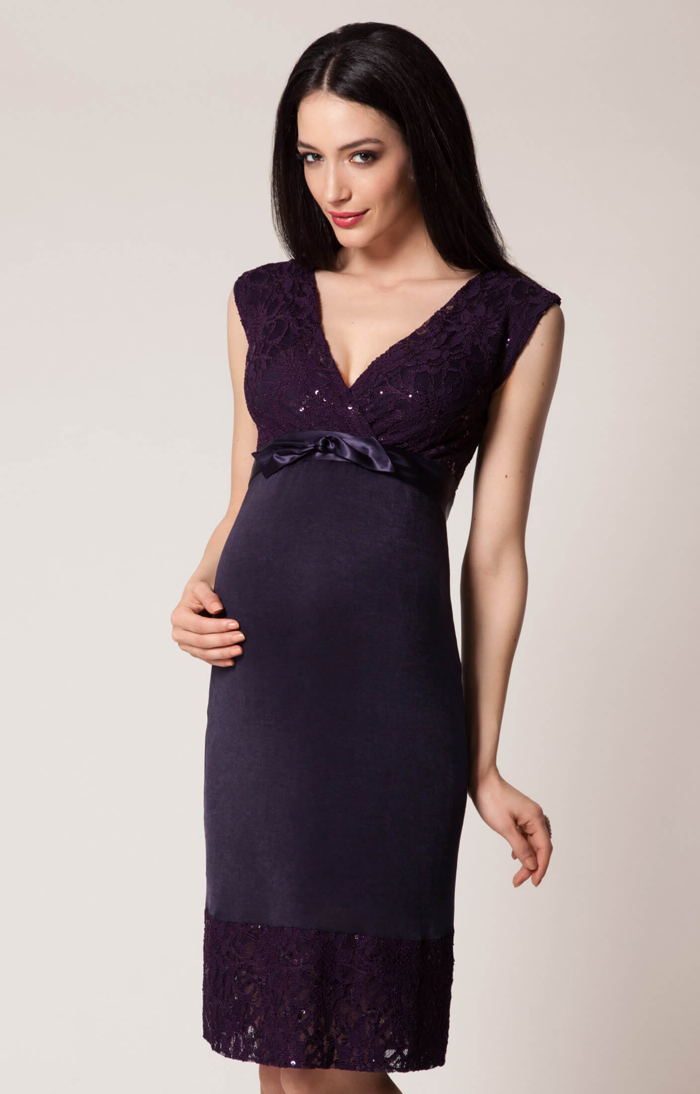 Twilight Lace Maternity Dress (Blackberry) - Maternity Wedding Dresses ...