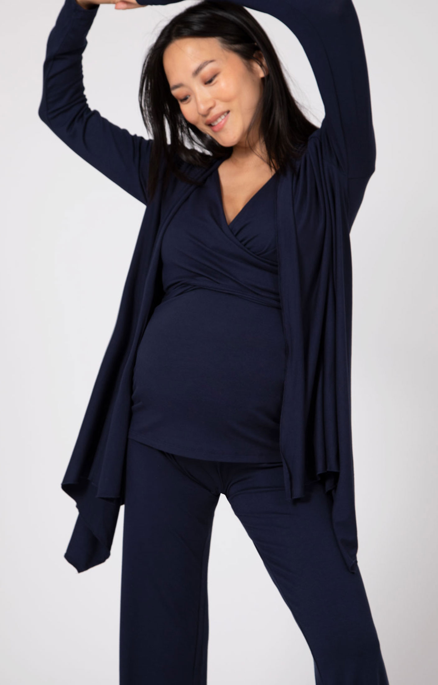 Navy blue maternity loungewear @599 Available in size S, M, L,XL