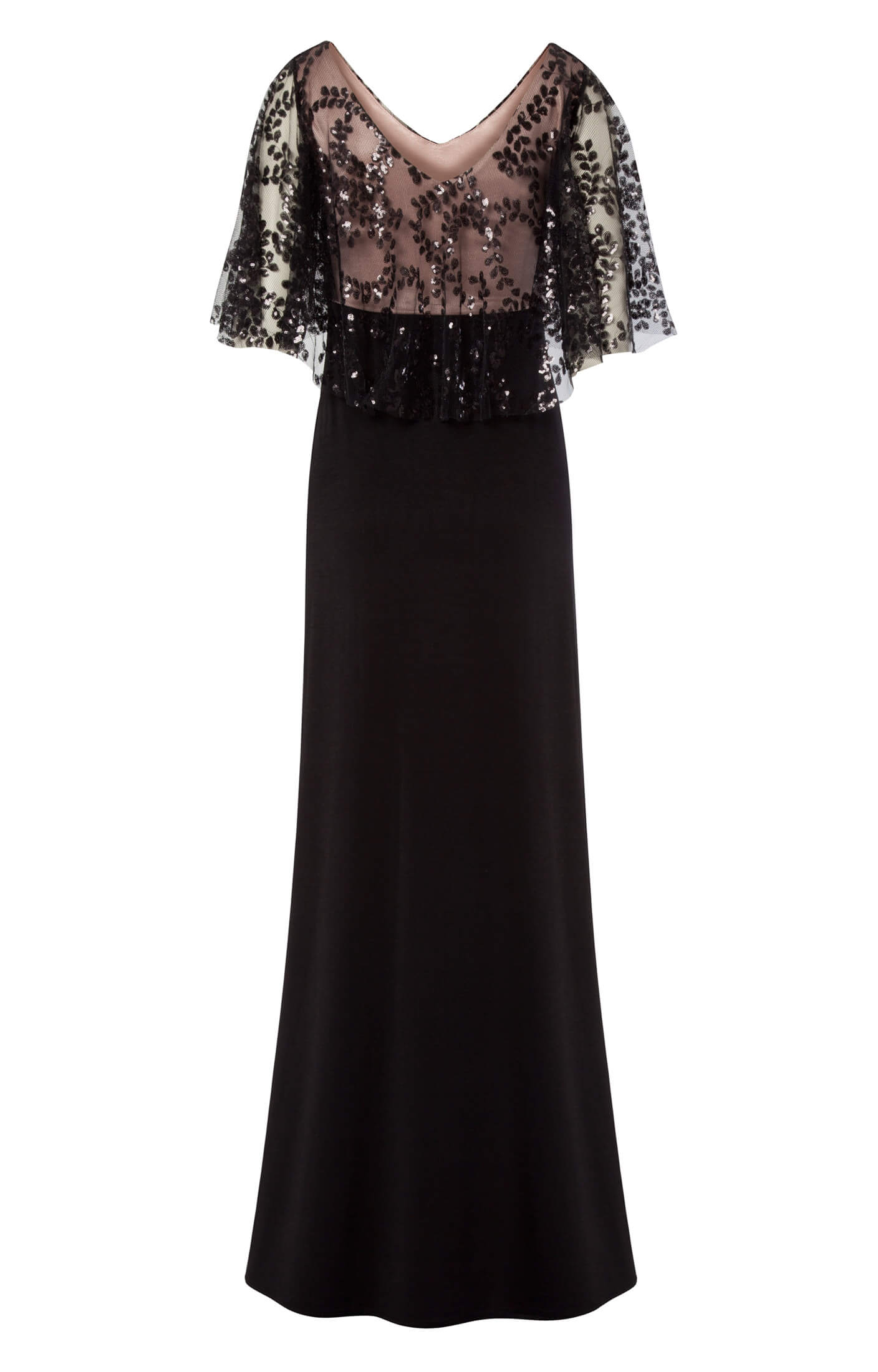 Kleid Vintage Cape Blush Noir Umstandshochzeitskleider Abendgarderobe Und Partykleidung By Tiffany Rose De