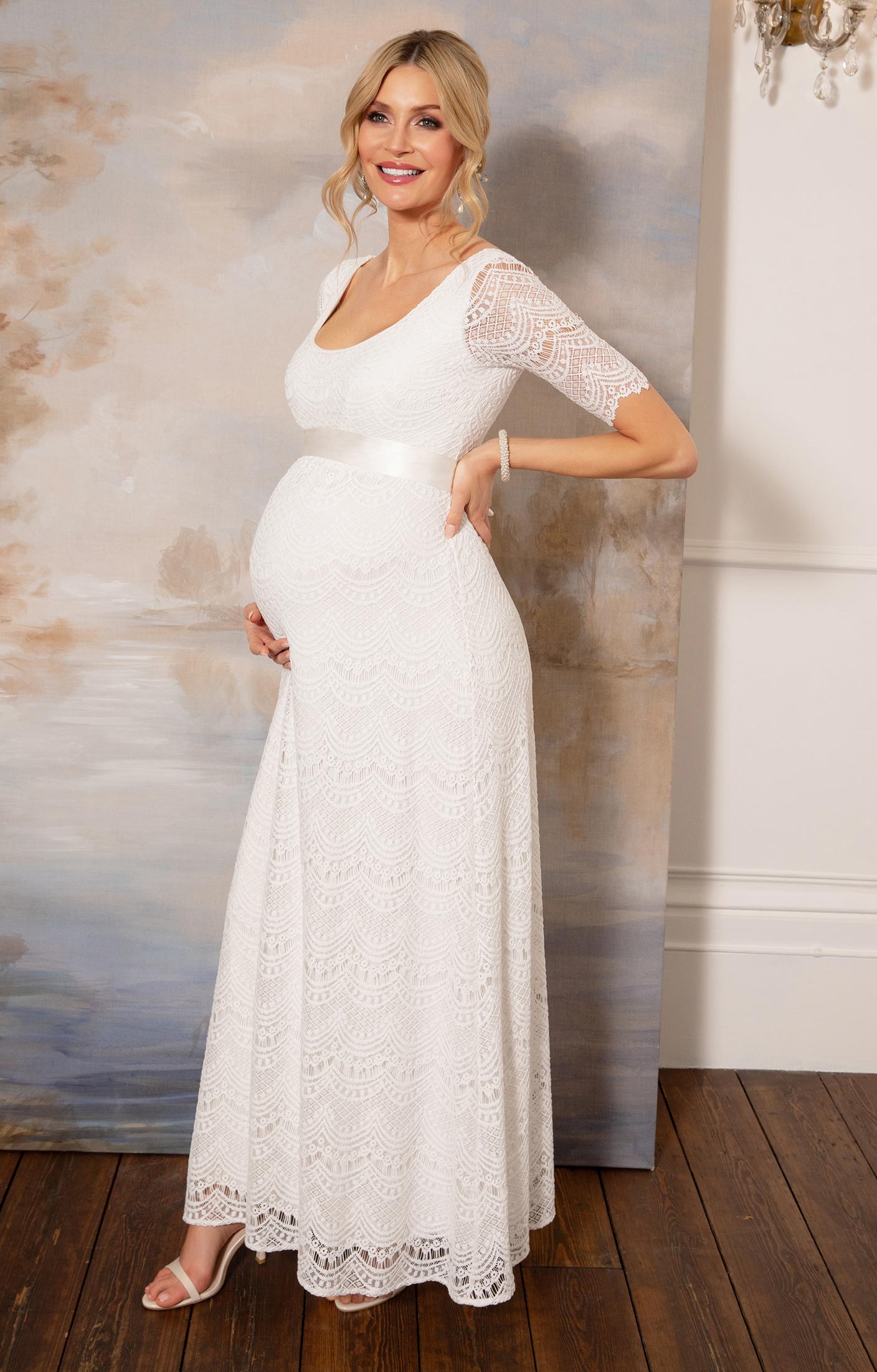 Civilize Fruit vegetables come Verona Maternity Wedding Gown Ivory White - Maternity Wedding Dresses,  Evening Wear and Party Clothes by Tiffany Rose UK