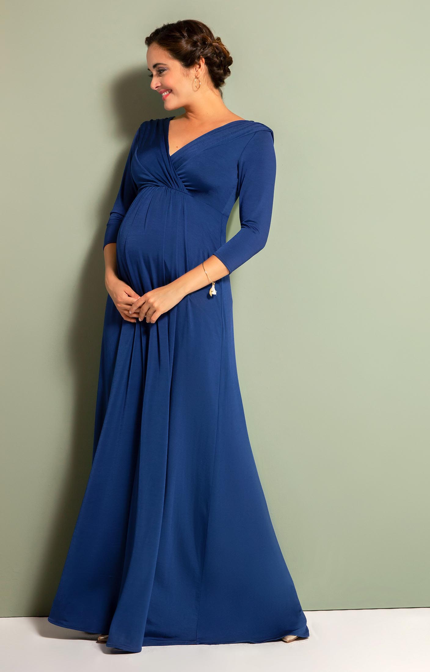 Willow Maternity Gown Imperial Blue - Maternity Wedding Dresses ...