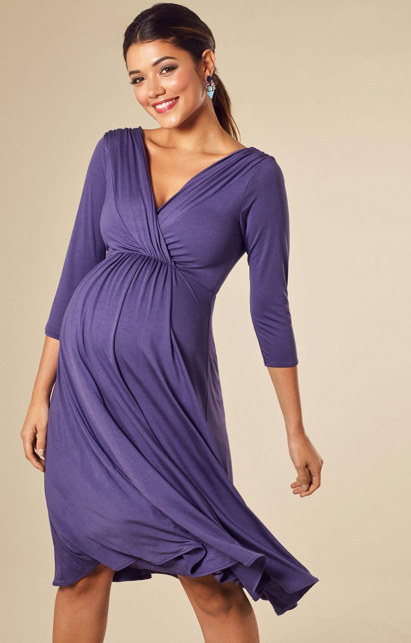 Willow Maternity Dress Short Grape - Maternity Wedding Dresses, Evening ...