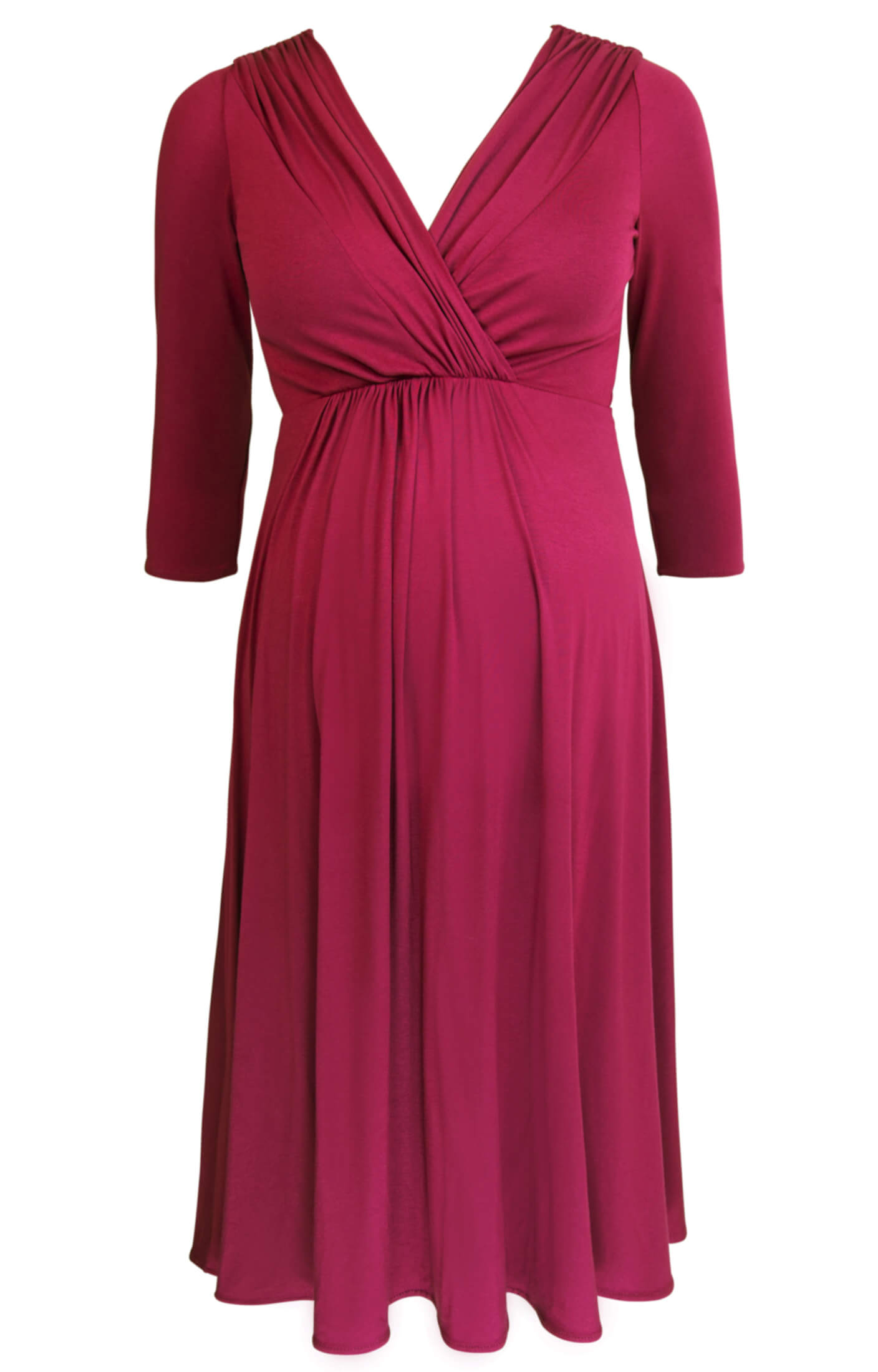 Willow Maternity Dress Raspberry Pink - Maternity Wedding Dresses ...