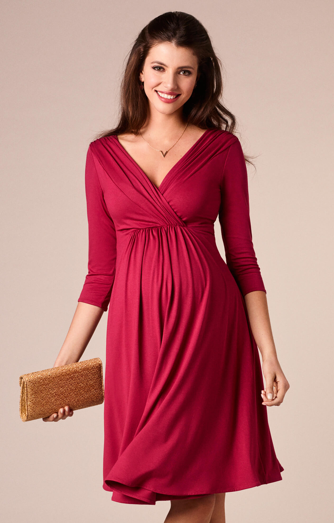 Willow Maternity Dress Raspberry Pink Maternity Wedding Dresses Evening Wear And Party 