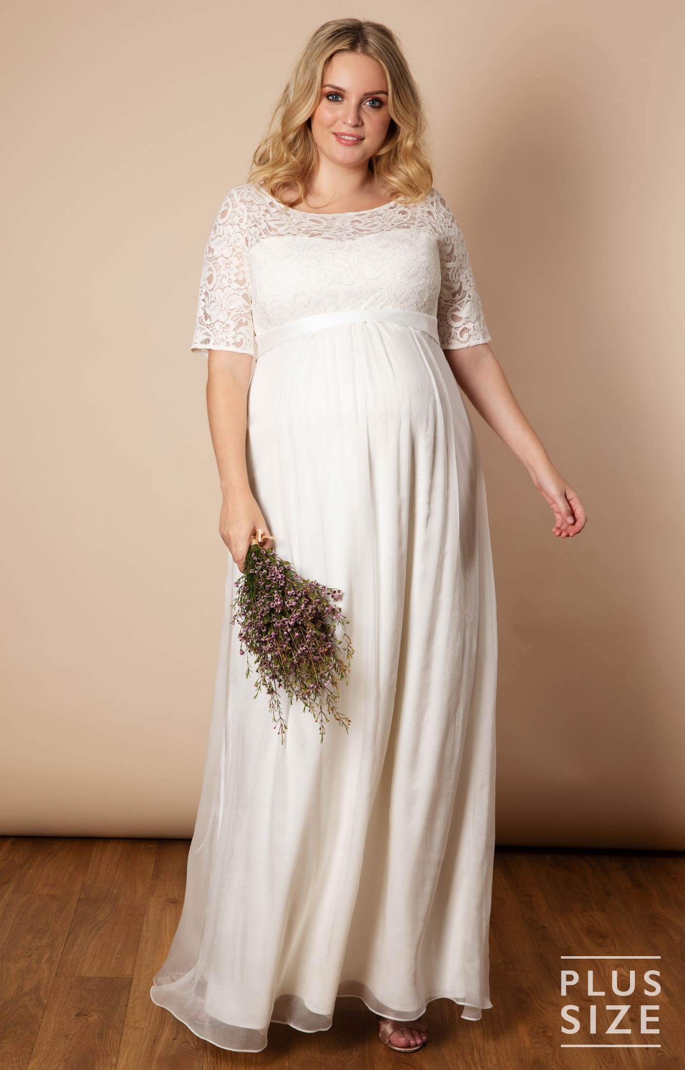 Alaska Plus Size Maternity Silk Chiffon ...