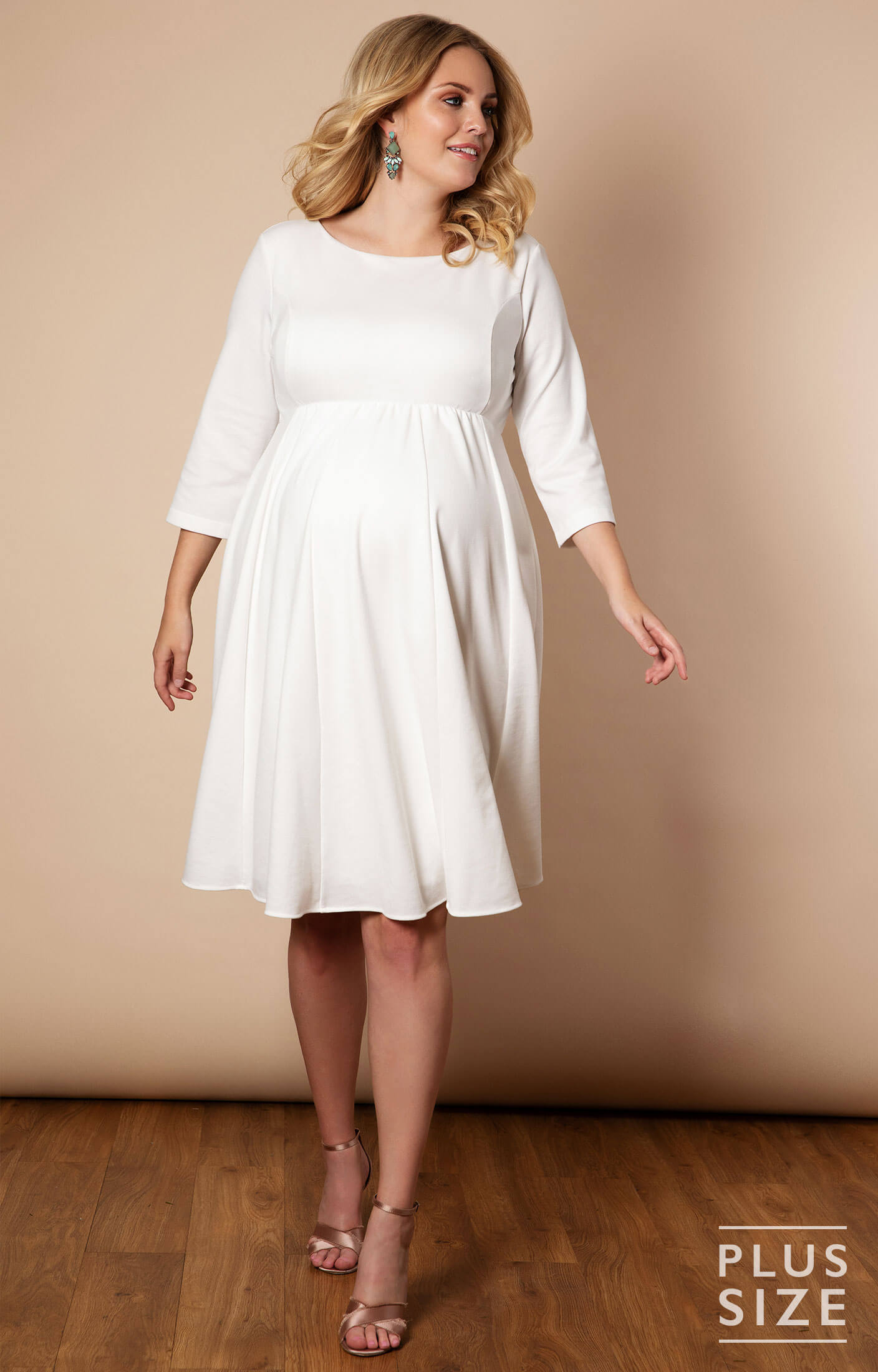 Alaska Plus Size Maternity Silk Chiffon Wedding Gown