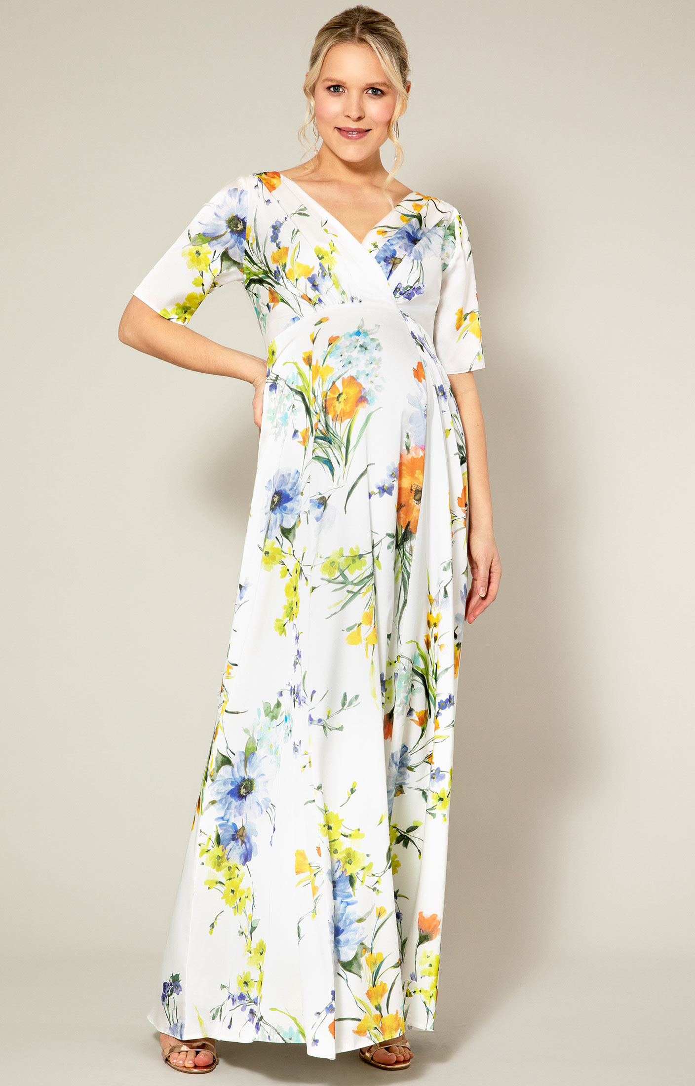 Zoey Maternity Gown Floral Brights - Maternity Wedding Dresses, Evening  Wear and Party Clothes by Tiffany Rose