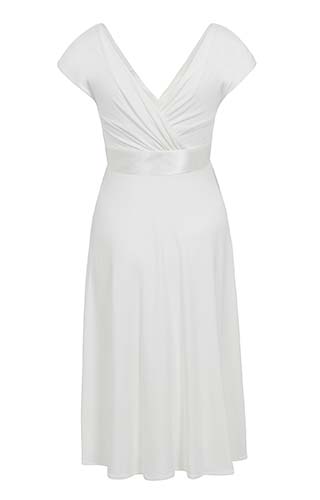 Alessandra Maternity Wedding Dress Short Ivory by Tiffany Rose
