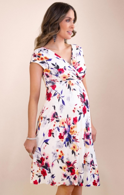 Robe de maternité Alessandra (Fleurs Mystiques) by Tiffany Rose
