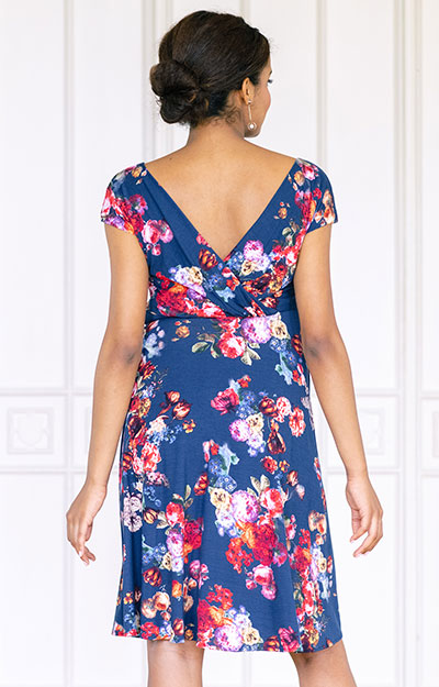 Alessandra Maternity Dress Short Midnight Garden by Tiffany Rose