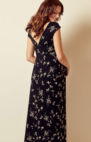 Robe de grossesse Maxi Alana Fleurs Nocturnes by Tiffany Rose