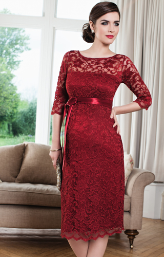 Robe de grossesse Amelia (Rouge) by Tiffany Rose