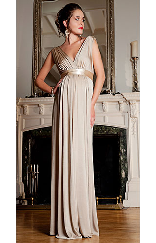 Anastasia Maternity Gown (Gold Dust) by Tiffany Rose