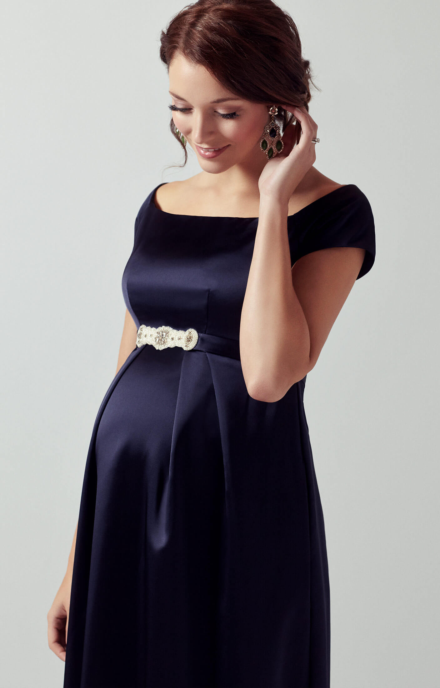 Aria Maternity Gown Midnight Blue - Maternity Wedding Dresses, Evening Wear  and Party Clothes by Tiffany Rose CA