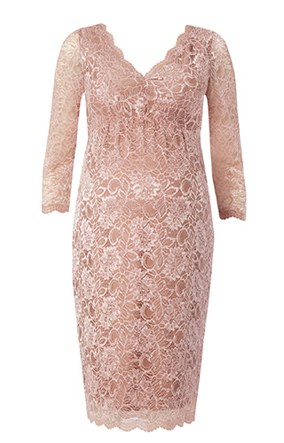 Chloe Lace Maternity Dress Orchid Blush by Tiffany Rose