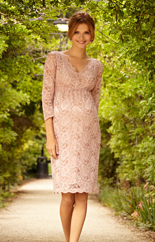 Chloe Lace Maternity Dress Orchid Blush by Tiffany Rose