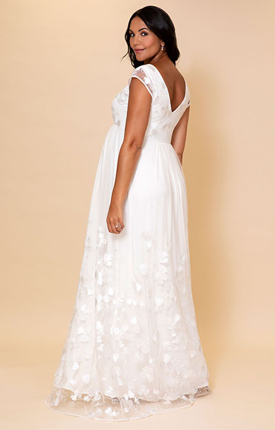 Clover Maternity Wedding Gown (Ivory) by Tiffany Rose