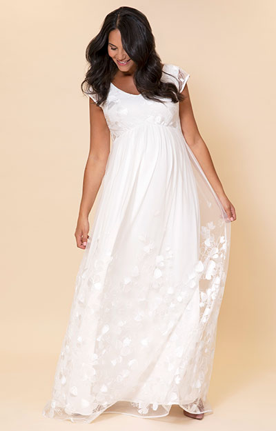 Clover Maternity Wedding Gown (Ivory) by Tiffany Rose