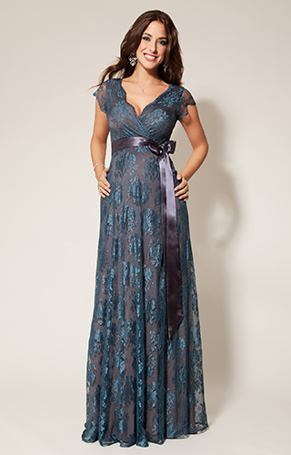 Robe de Grossesse Eden Longue (Bleu Caspien) by Tiffany Rose