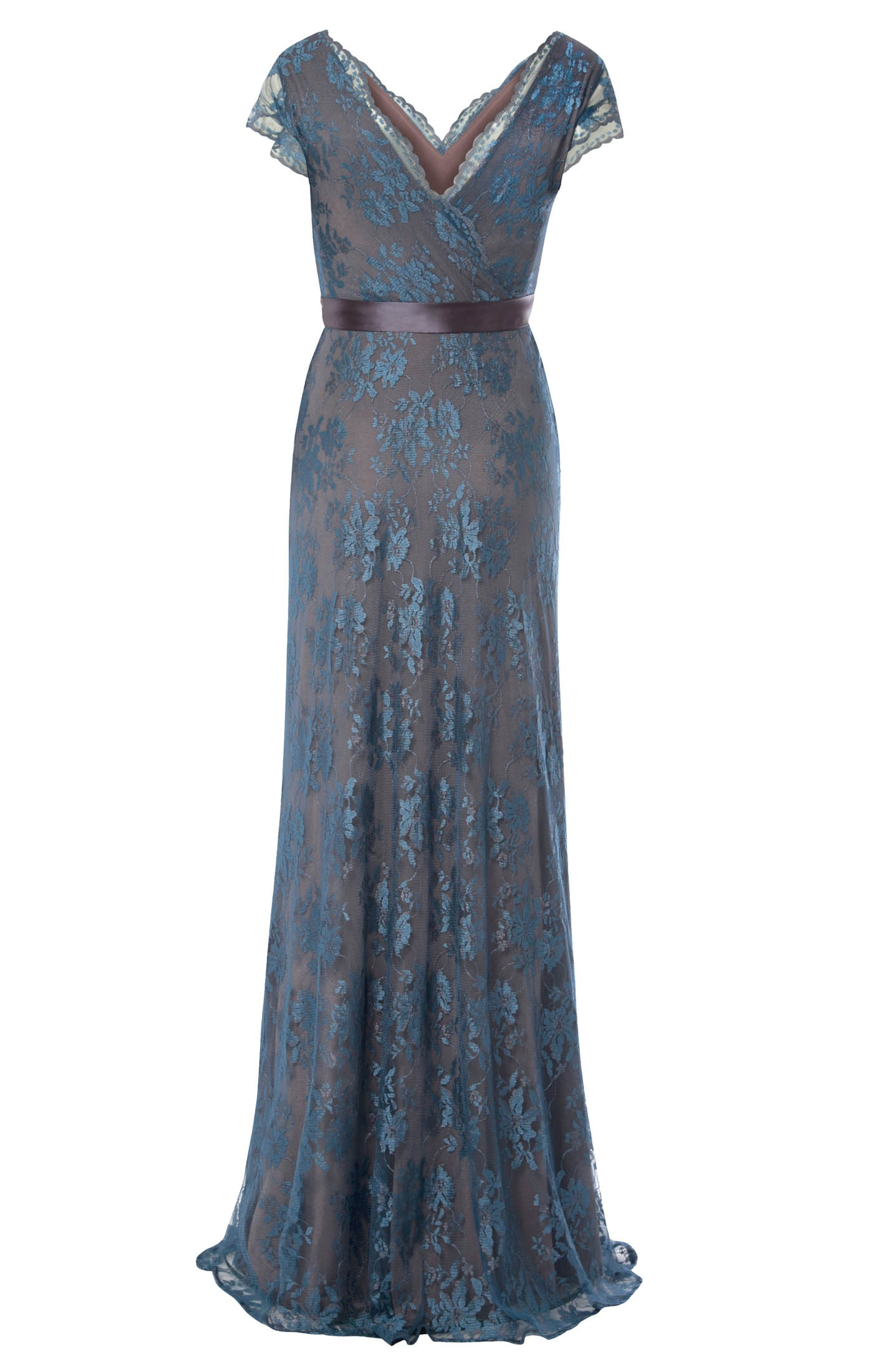 caspian blue dress Lady Black Tie - Caspian Gown - Evening Dress With Beaded Corset Bodice