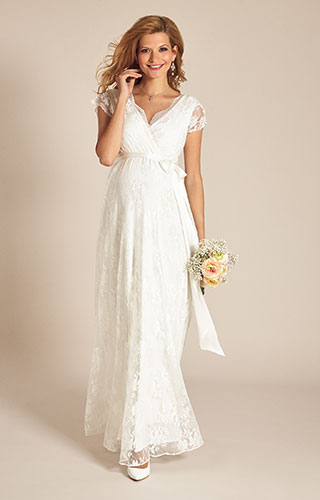 Eden Maternity Wedding Gown Long (Ivory Dream) by Tiffany Rose