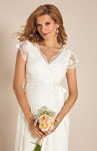 Eden Maternity Wedding Gown Long (Ivory Dream) by Tiffany Rose