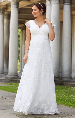 Robe de Mariée Maternité Eden Longue (Rêve d'Ivoire) by Tiffany Rose