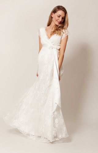 Eden Maternity Wedding Gown Long (Ivory Dream) by Tiffany Rose