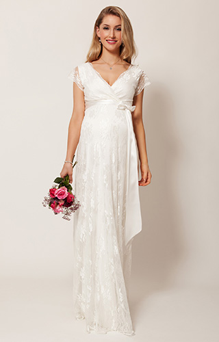 Eden Maternity Wedding Gown Long (Ivory Dream) by Tiffany Rose