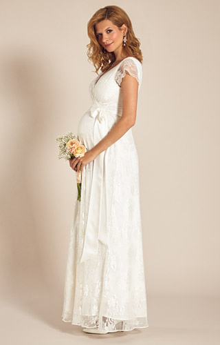 Eden Maternity Wedding Gown Long (Ivory Dream) by Tiffany Rose