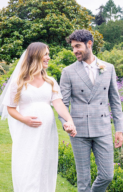 Edith Kimono Maternity Wedding Gown Ivory by Tiffany Rose