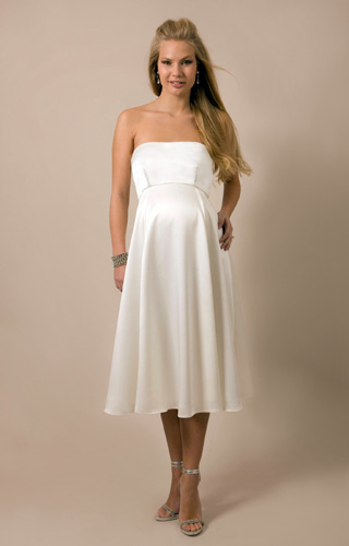 Robe de mariée femme enceinte Ella (courte) by Tiffany Rose