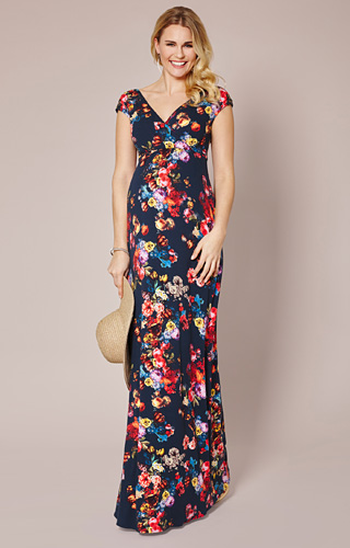 Alana Maternity Maxi Dress Midnight Garden by Tiffany Rose