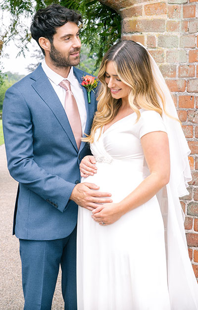 Francesca Maternity Maxi Wedding Dress Ivory by Tiffany Rose