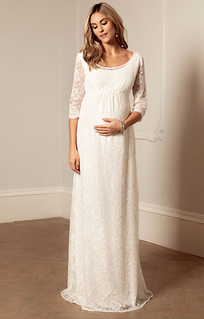 Freya Maternity Wedding Gown (Ivory) by Tiffany Rose