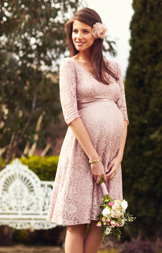 Freya Maternity Dress Short Orchid Blush by Tiffany Rose