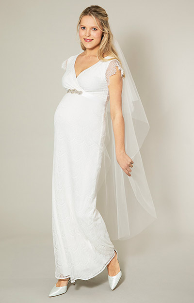 Imogen Maternity Lace Wedding Gown Ivory by Tiffany Rose