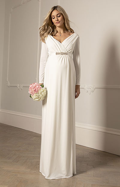 Robe de mariée maternité Isabella longue by Tiffany Rose
