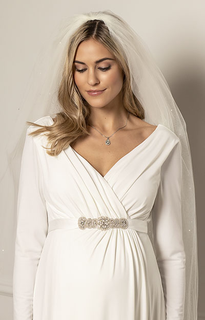 Isabella Maternity Wedding Gown Ivory by Tiffany Rose