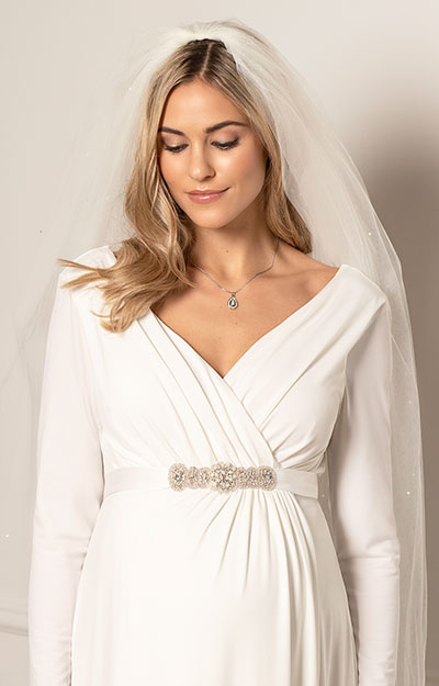 Isabella Maternity Wedding Gown Ivory by Tiffany Rose