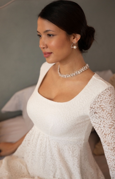 Spitzenkleid Lucienne (Elfenbein) by Tiffany Rose