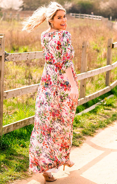 Lucy Maternity Maxi Dress Wildflower Garden by Tiffany Rose