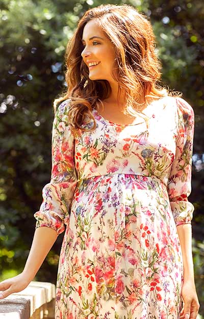 Lucy Maternity Maxi Dress Wildflower Garden by Tiffany Rose