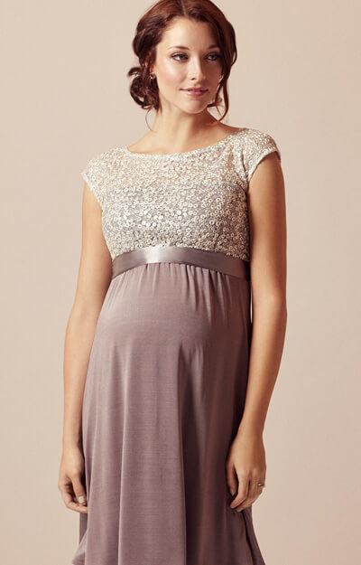 Mia Maternity Dress Dusky Truffle by Tiffany Rose