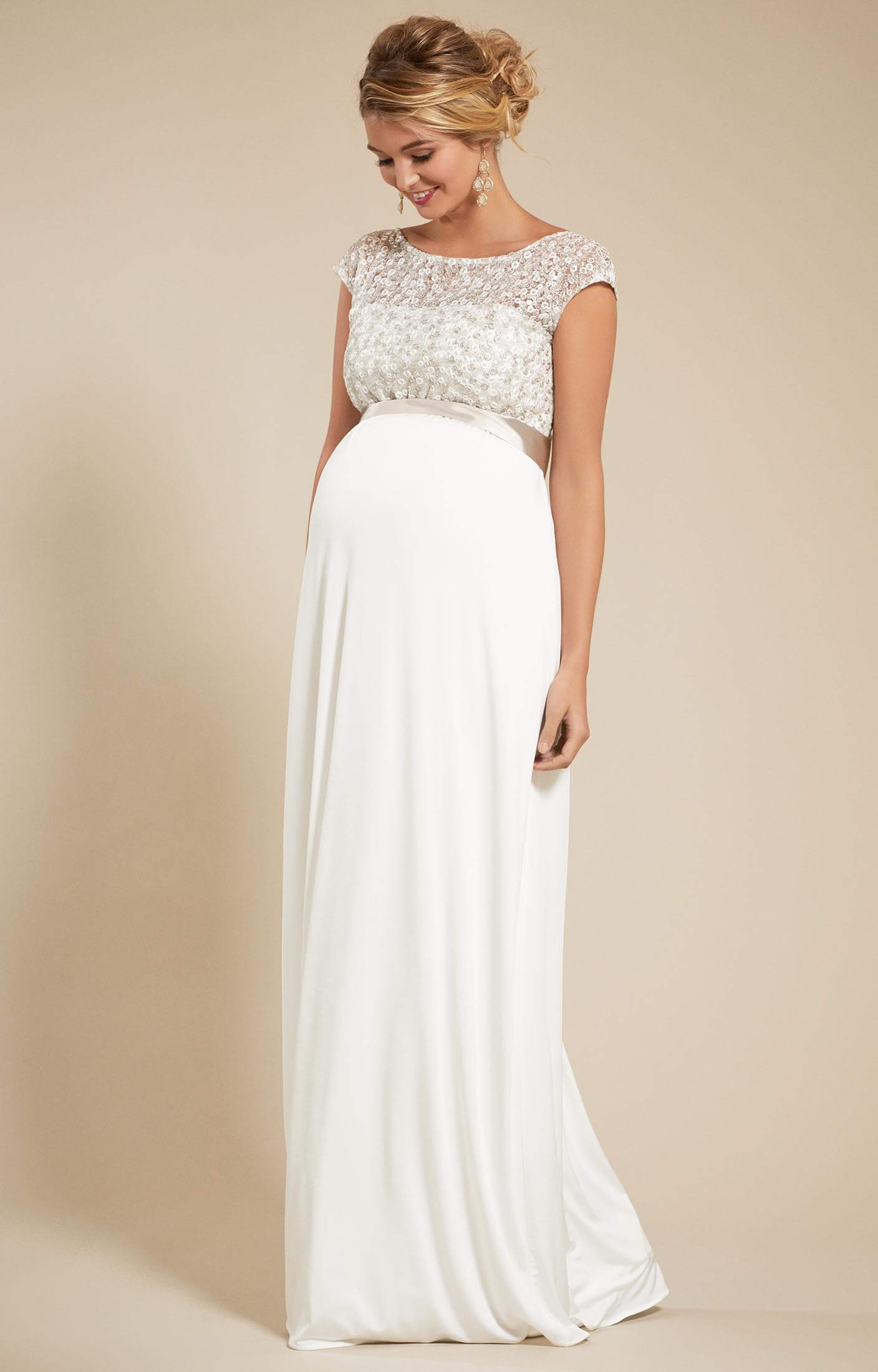 Mia Maternity Wedding Gown in Ivory - Maternity Wedding Dresses ...