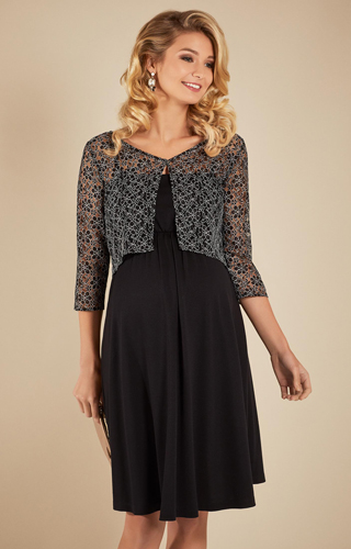 Molly Nursing Dress Black by Tiffany Rose