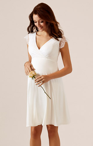 Nina Maternity Wedding Dress Ivory White by Tiffany Rose