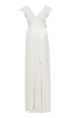 Rosa Maternity Wedding Gown Long Ivory White by Tiffany Rose